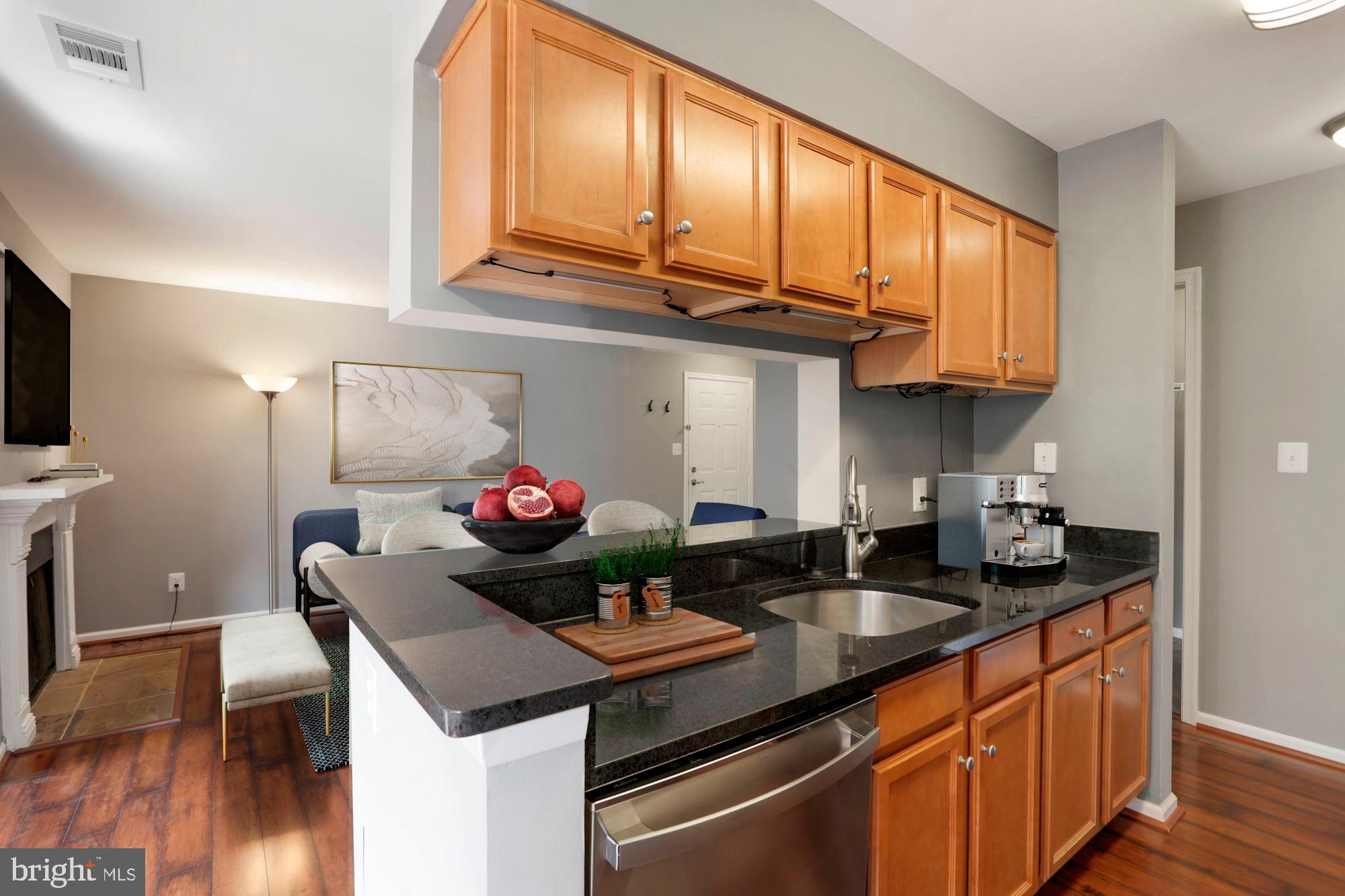 Kitchen with  bar seating