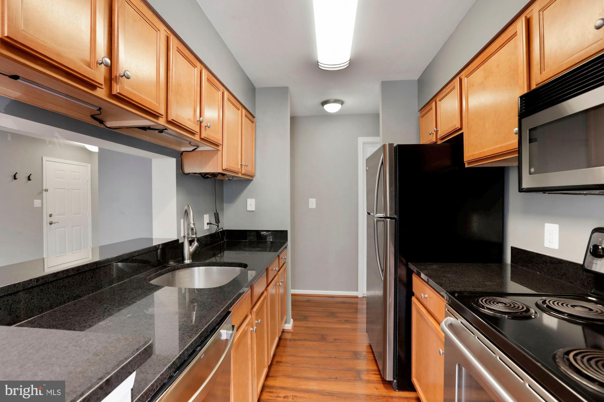 Kitchen leading to hallway