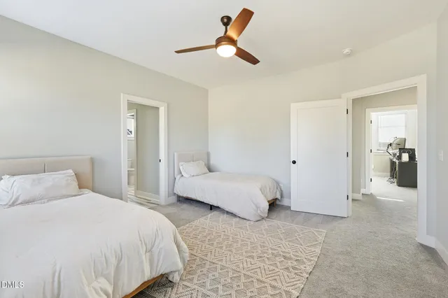 an aerial view of a city with lots of residential buildings