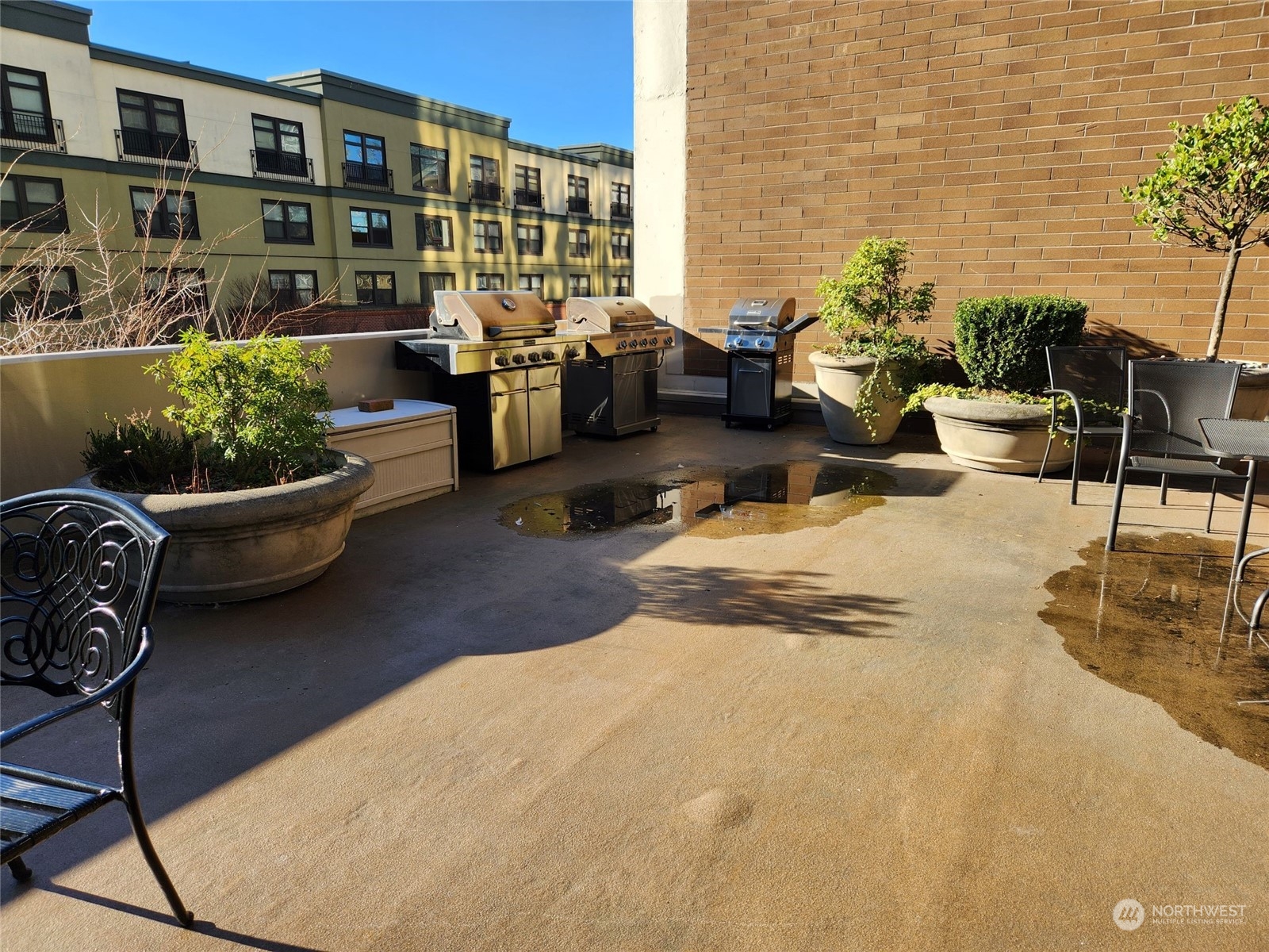 2100 3rd Avenue, Unit 2106 Seattle, WA 98121 - Photo 15 of 25 a building outdoor space with patio furniture and potted plants