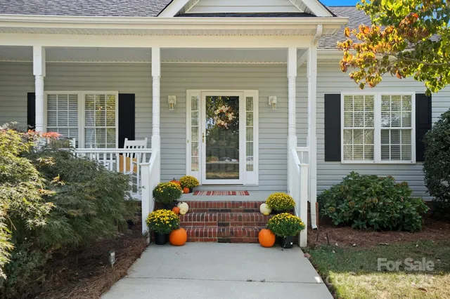 a house view with a garden