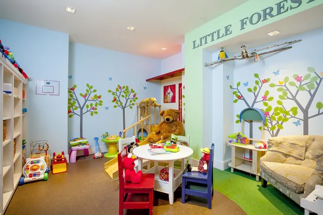 a living room with a window