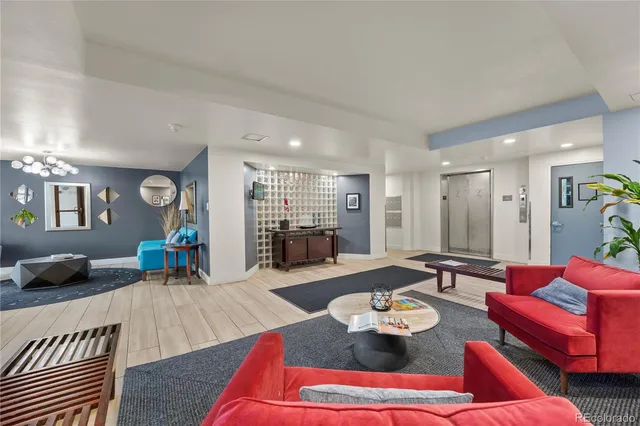 a room with gym equipment