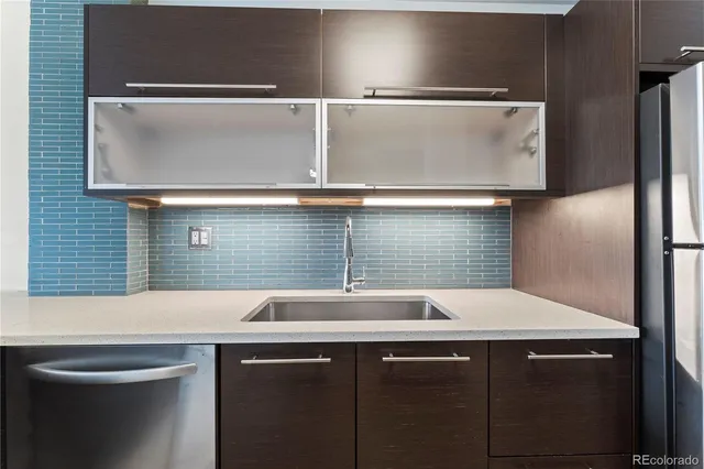 a close view of sink