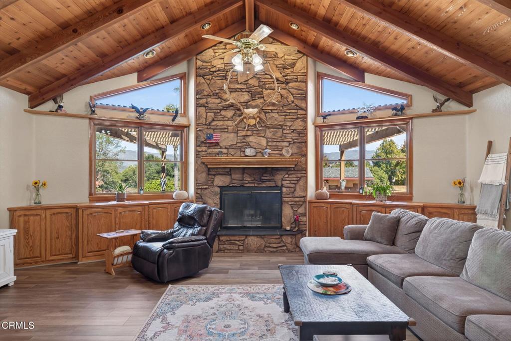 1125 Spring Street Oak View, CA 93022 - Photo 10 of 73 a living room with furniture and a fireplace