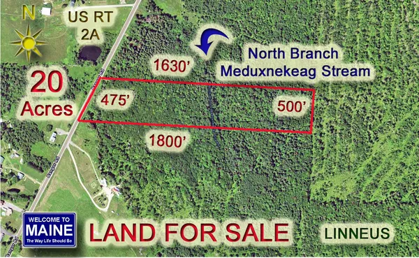 $39,500 | Lot 2-3 Us Rt 2a Road, Linneus, ME 04730