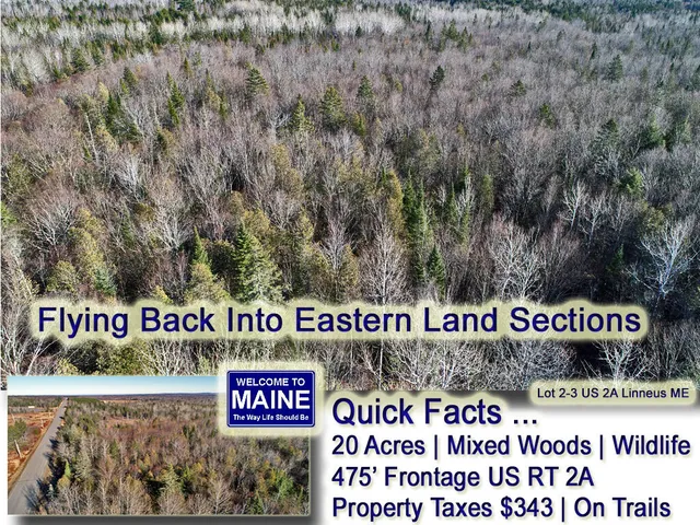 $39,500 | Lot 2-3 Us Rt 2a Road, Linneus, ME 04730