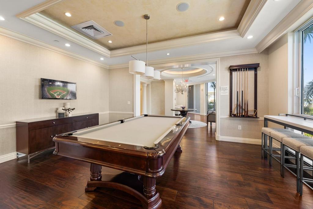 331 Cleveland Street, Unit 301 Clearwater, FL 33755 - Photo 30 of 39 a large room with pool table