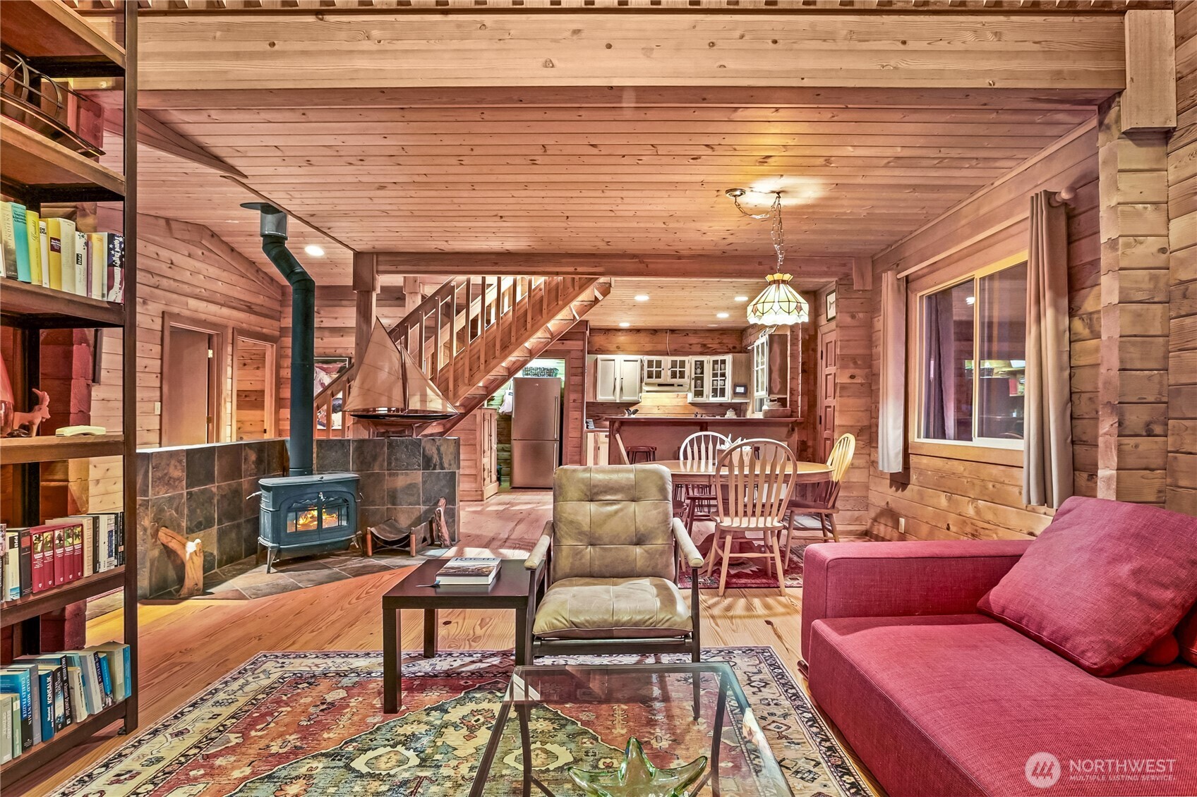 5 Smugglers Cove Road Friday Harbor, WA 98250 - Photo 9 of 36 a work room with furniture and a book shelf