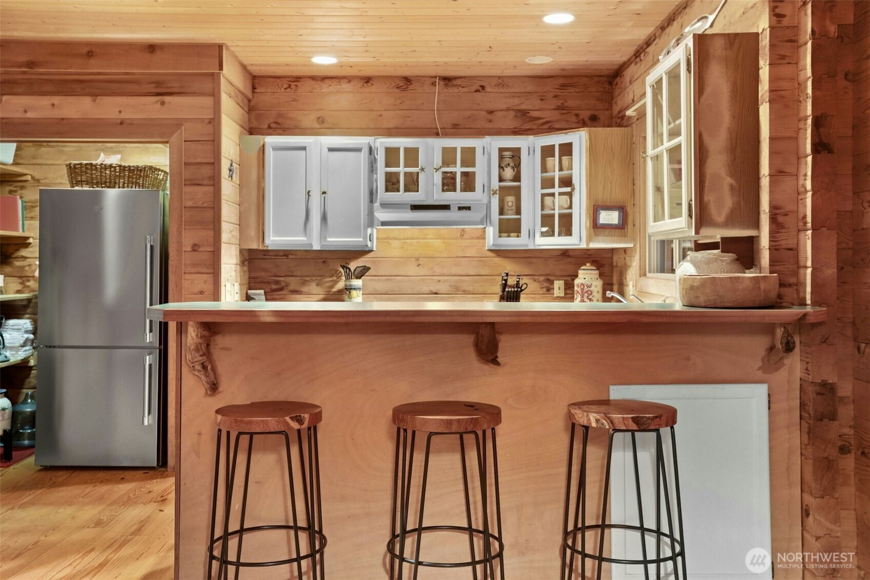 5 Smugglers Cove Road Friday Harbor, WA 98250 - Photo 10 of 36 a kitchen with tall windows
