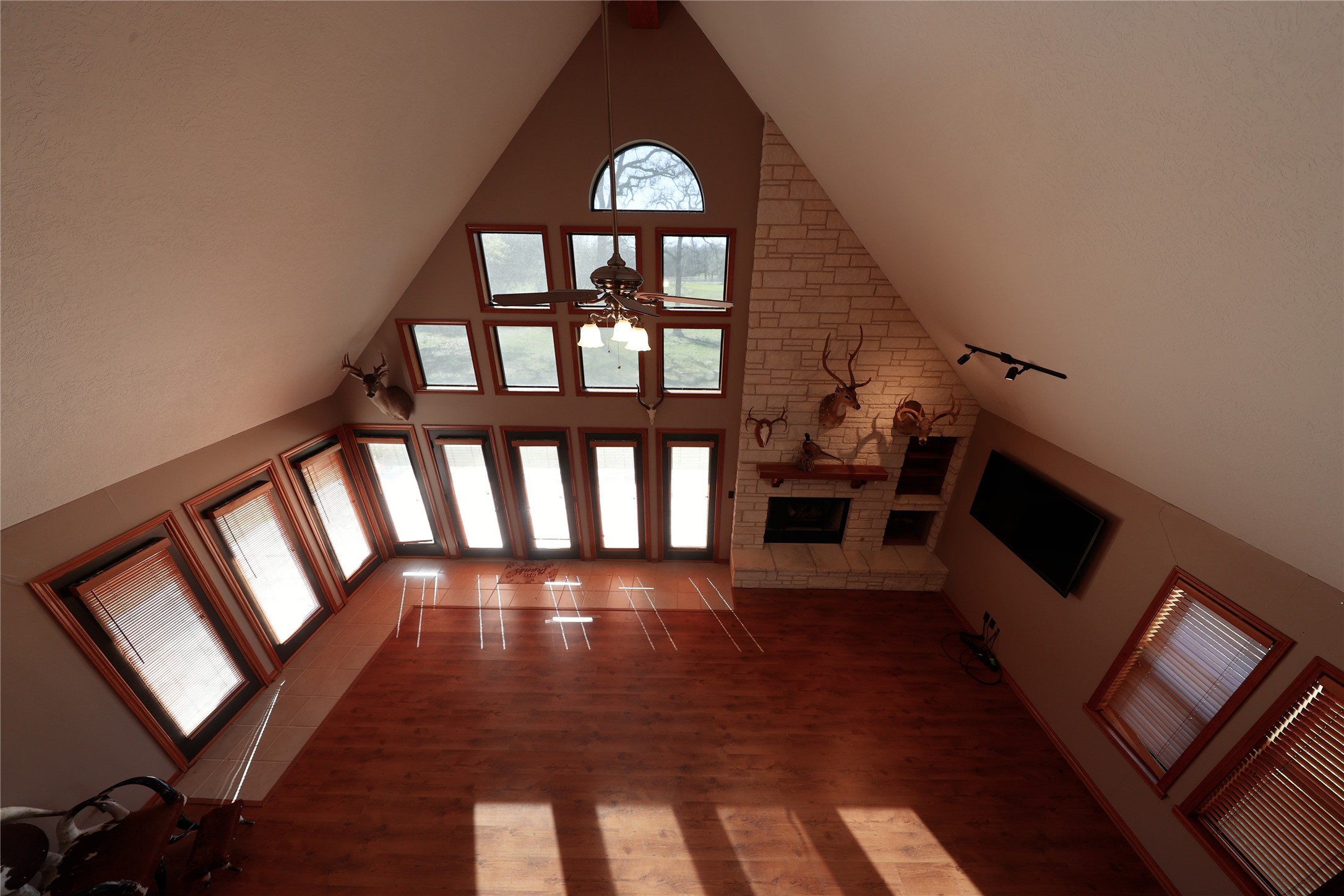 3337 Brunes Mill Road Columbus, TX 78934 - Photo 26 of 48 a view of wooden floor windows and a livingroom