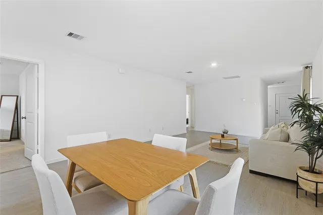 a workspace with furniture and window