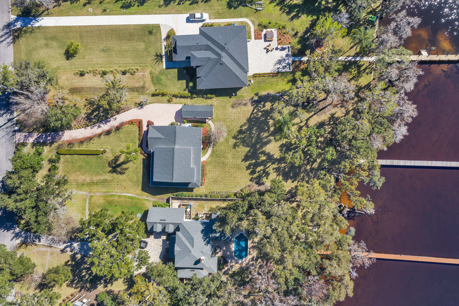 100 River's Edge Road North St. Augustine, FL 32092 - Photo 67 of 67 an aerial view of a house with a yard