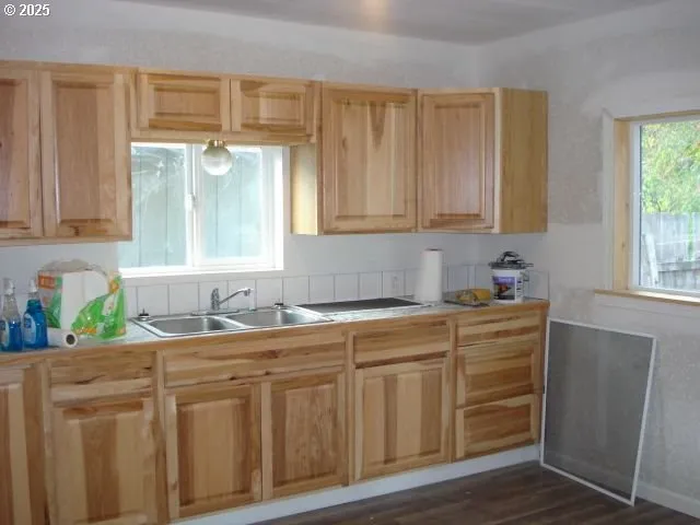 a kitchen with stainless steel appliances granite countertop a sink and a cabinets