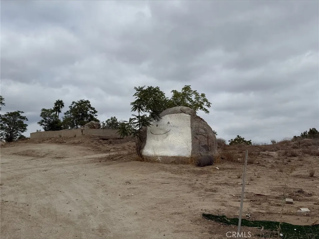 0 State Highway Perris, CA 92570 - Photo 4 of 17 a view of a dry yard with wooden fence