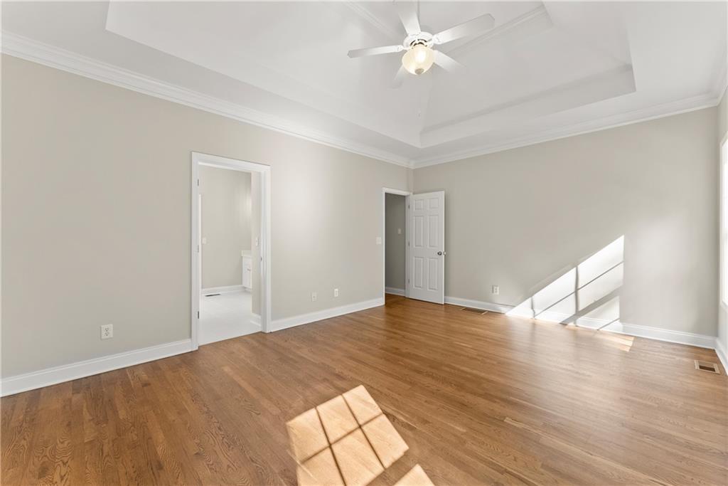 41 Doster Crest Road Jefferson, GA 30549 - Photo 24 of 56 a view of empty room with wooden floor and fan