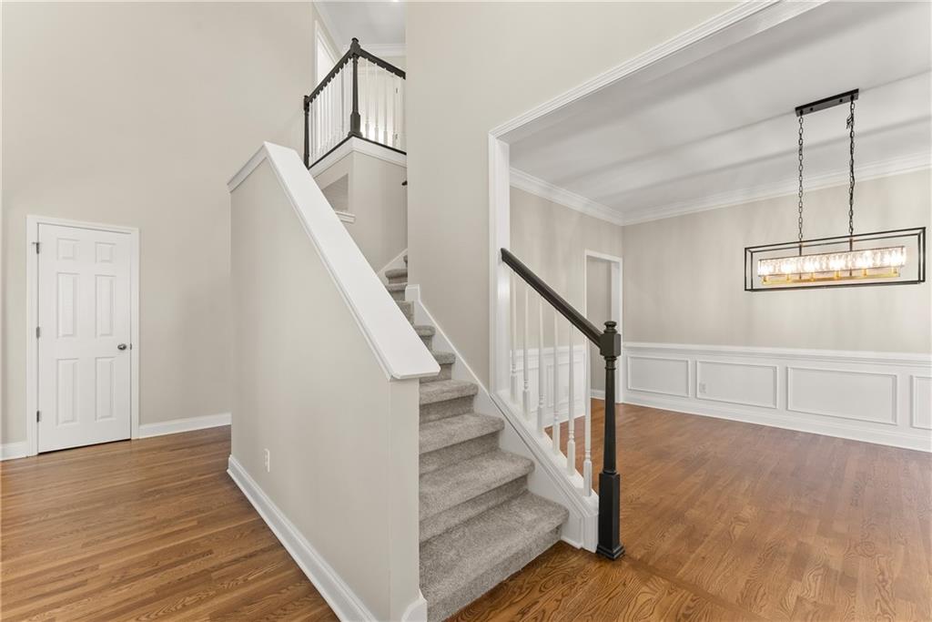 41 Doster Crest Road Jefferson, GA 30549 - Photo 8 of 56 a view of entryway and hall with wooden floor
