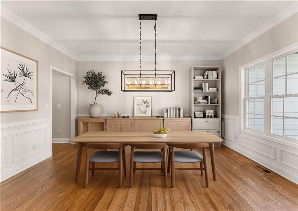 41 Doster Crest Road Jefferson, GA 30549 - Photo 9 of 56 a view of a dining room with furniture window and wooden floor