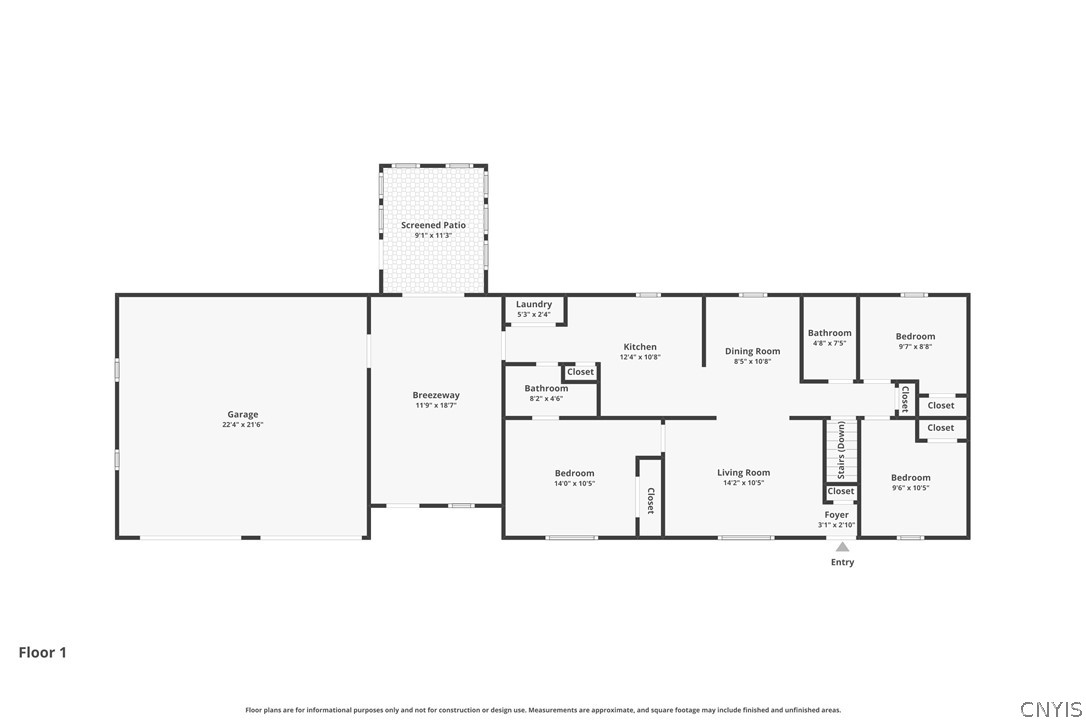 6401 Rock Road Verona, NY 13478 - Photo 33 of 35 Floor 1 floor plan