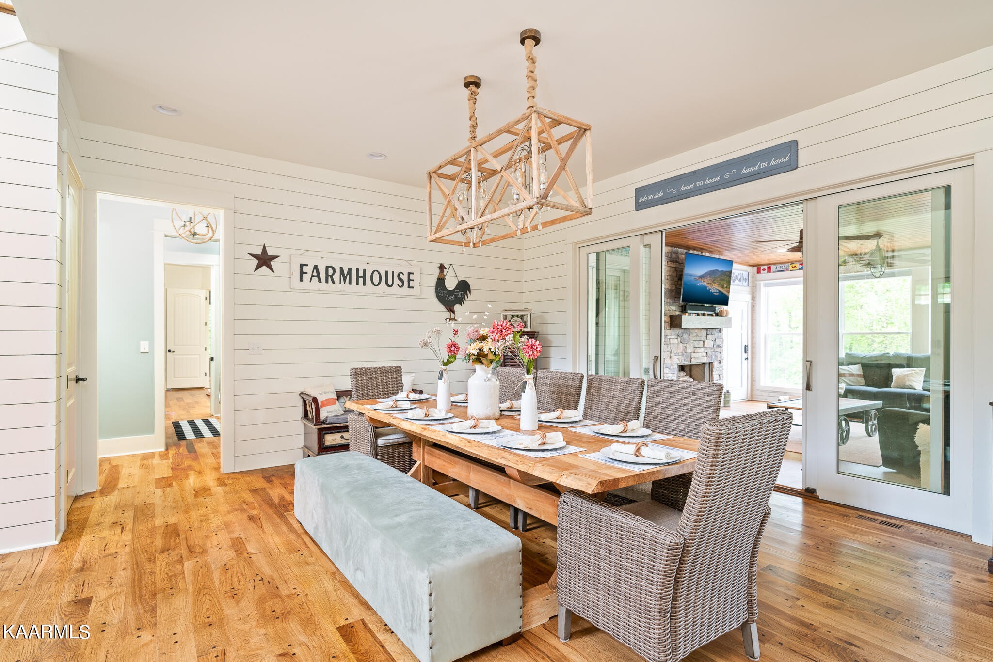 613 Dixon Road Lenoir City, TN 37772 - Photo 16 of 44 a view of a dining room with furniture and wooden floor