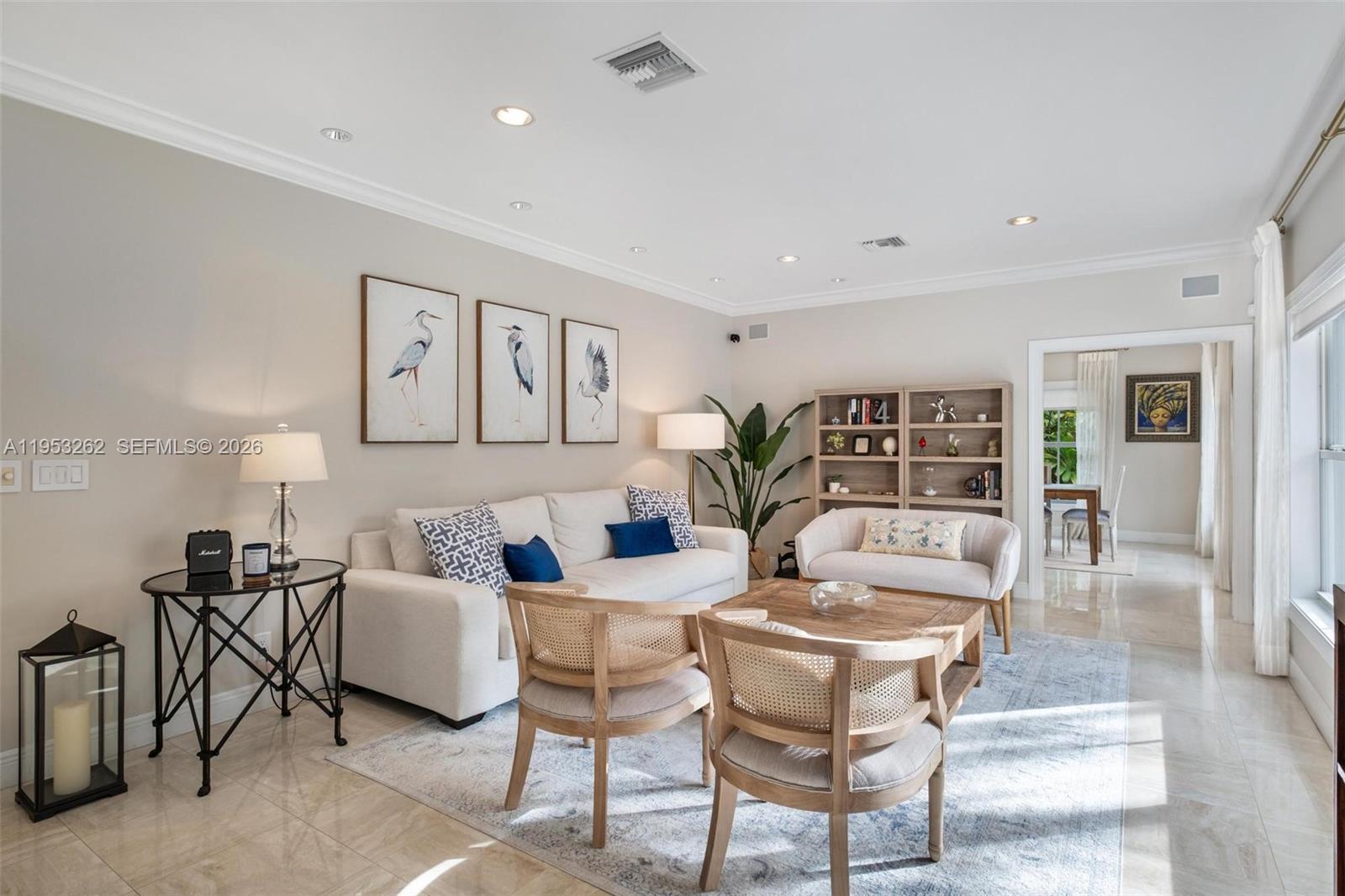 164 West Mashta Drive Key Biscayne, FL 33149 - Photo 7 of 34 a living room with furniture and wooden floor