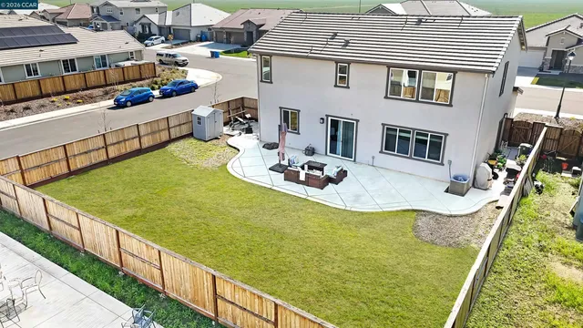 an aerial view of a residential apartment building