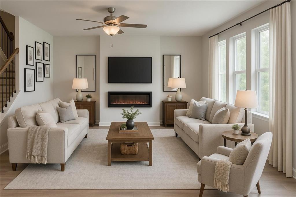 20 Sherwood Drive Commerce, GA 30529 - Photo 3 of 10 a living room with furniture and a flat screen tv