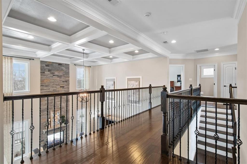 200 Durrow Court Mars, PA 16046 - Photo 18 of 50 a view of a hallway with wooden floor stairs
