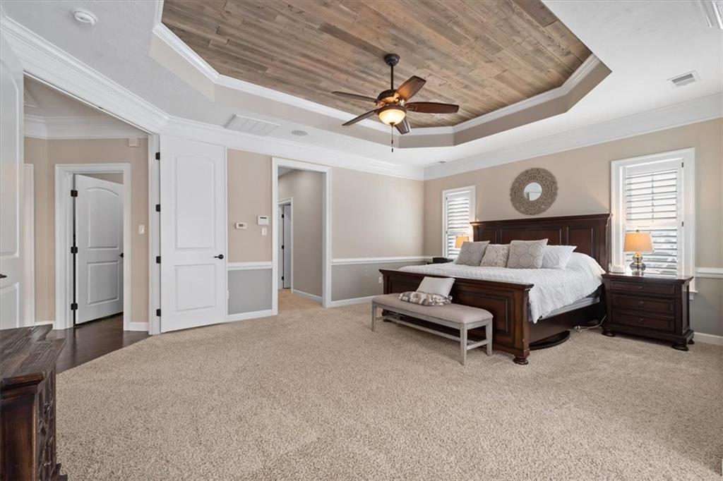 200 Durrow Court Mars, PA 16046 - Photo 22 of 50 a bed room with a bed and a ceiling fan