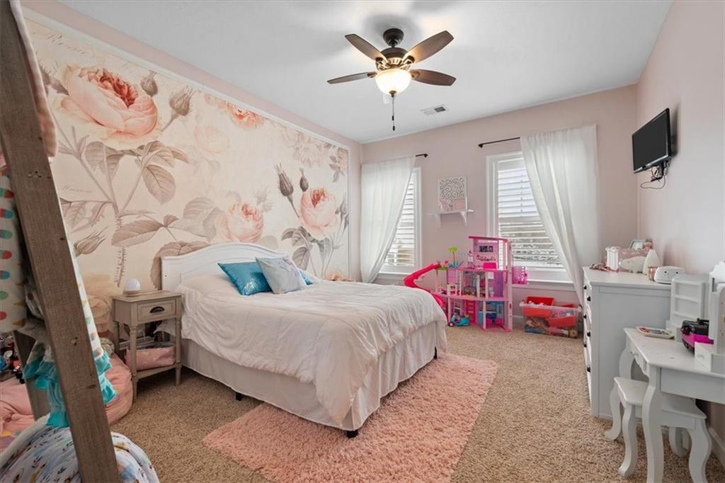 200 Durrow Court Mars, PA 16046 - Photo 29 of 50 a bedroom with a bed and a chandelier