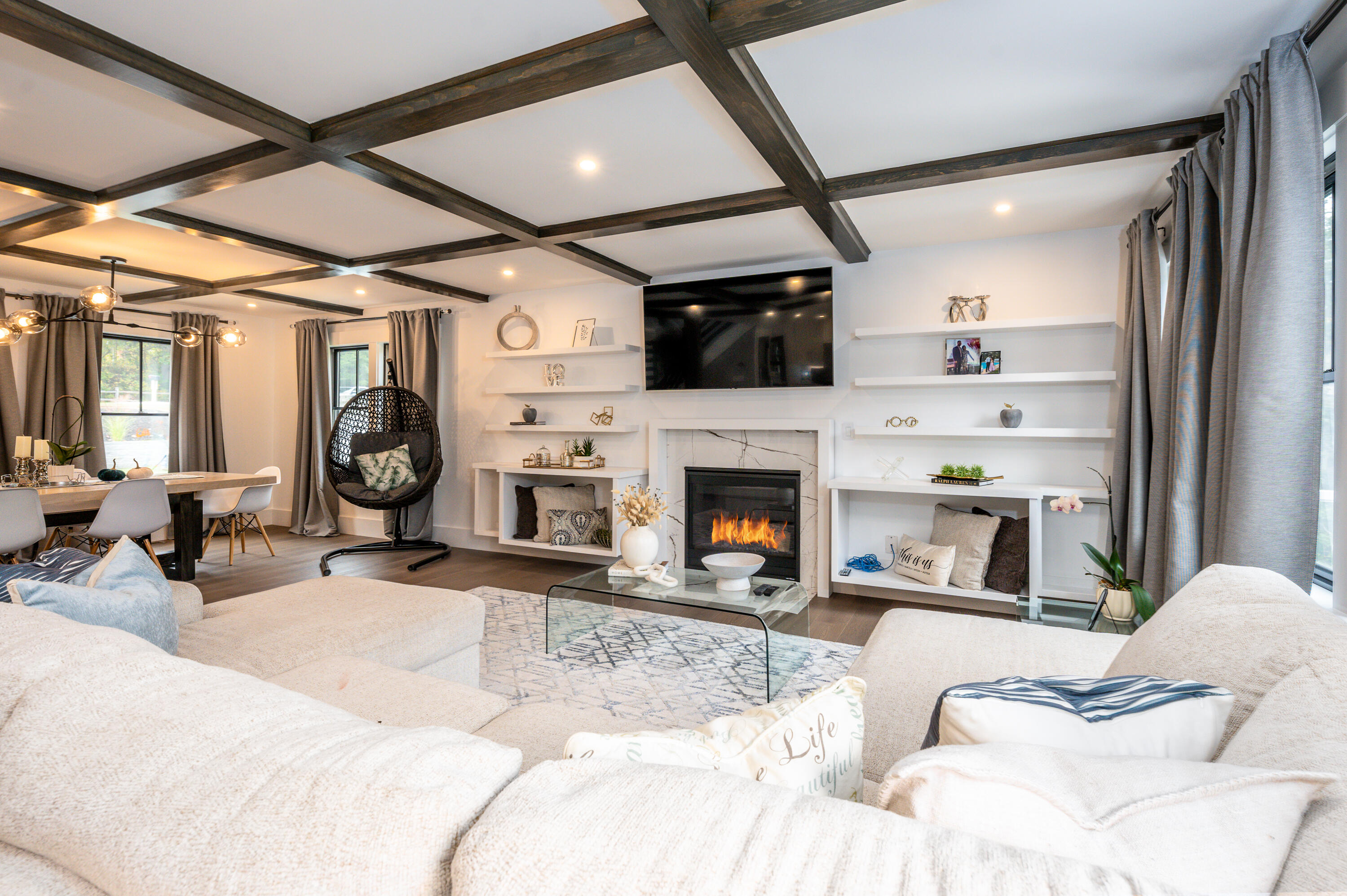 180 Kettle Hole Road West Barnstable, MA 02668 - Photo 11 of 53 a living room with furniture and a fireplace