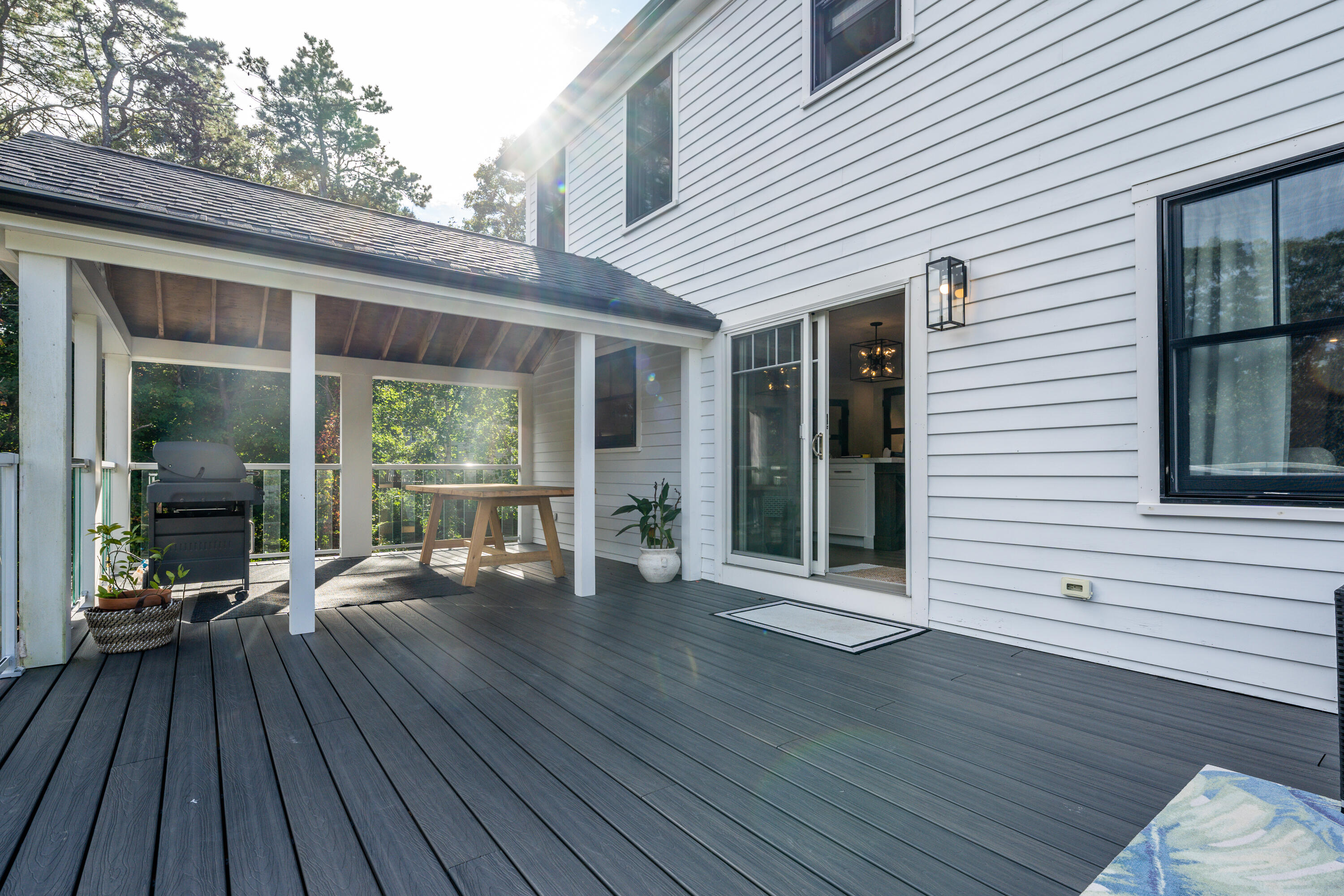 180 Kettle Hole Road West Barnstable, MA 02668 - Photo 46 of 53 a view of a house with porch and wooden floor
