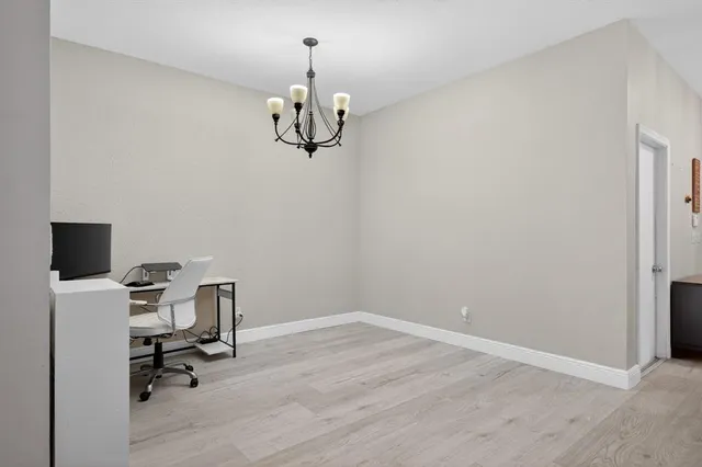 a view of workspace with a window