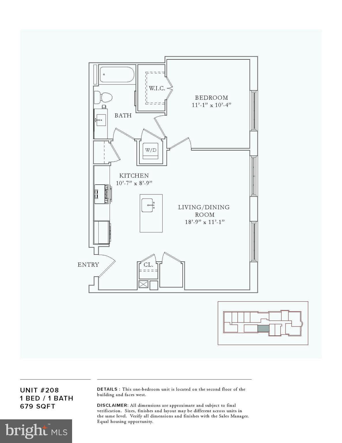 1324 E Street Southeast, Unit 208 Washington, DC 20003 - Photo 39 of 40 Floor Plan
