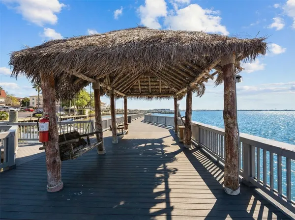a view of a balcony with lake view