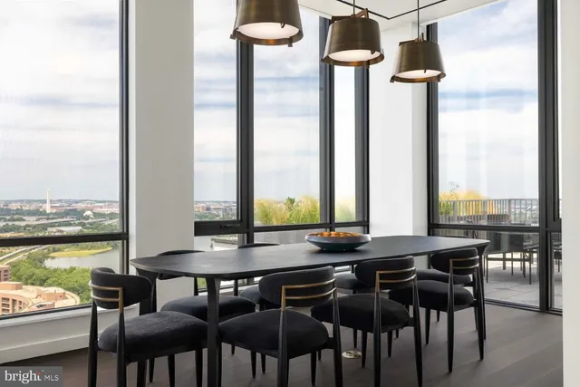 a view of a chairs and table on the terrace