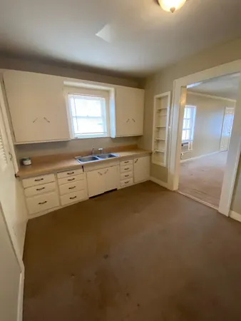 a room with storage and utility