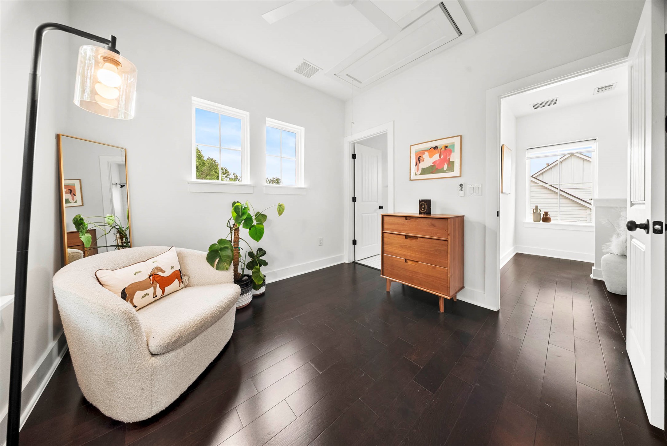 1213 Eleanor Street, Unit B Austin, TX 78721 - Photo 25 of 35 This quiet room is tucked away from the main living areas, making it the perfect spot for a productive home office