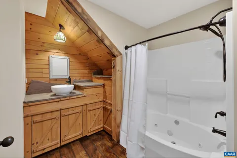 a view of a city with a lake