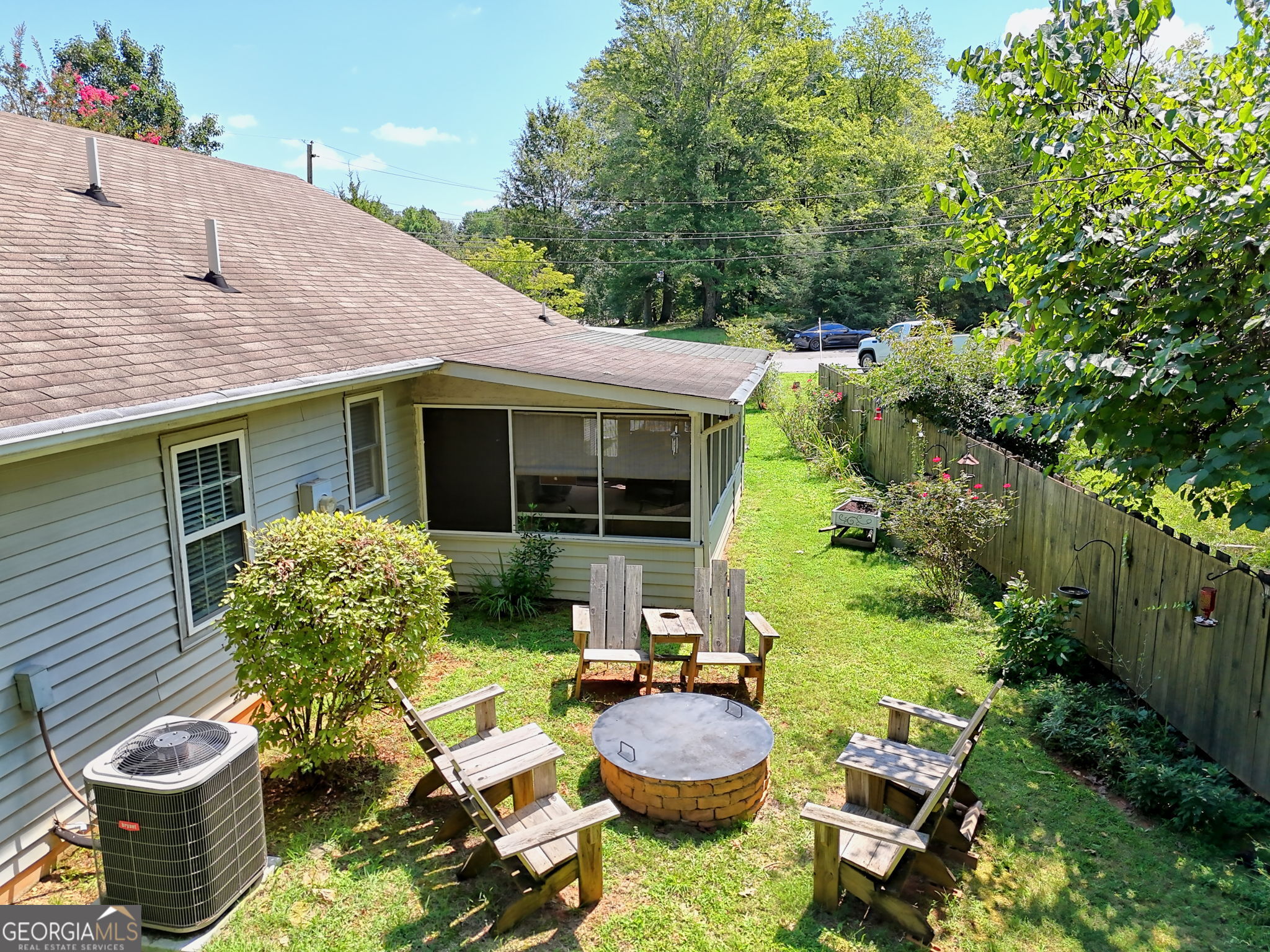 101 Long Street Demorest, GA 30535 - Photo 47 of 61 a view of a chair and table in backyard