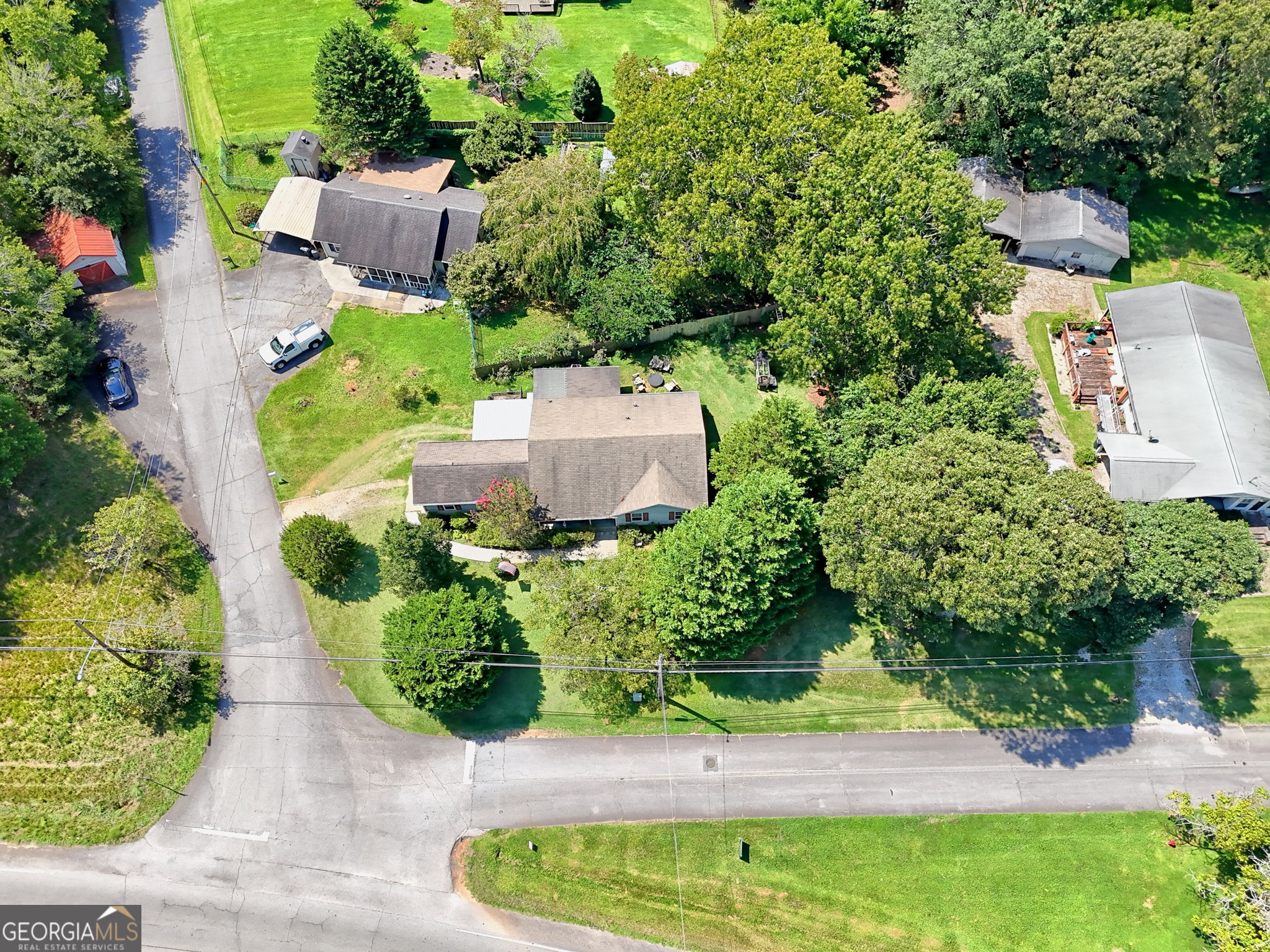 101 Long Street Demorest, GA 30535 - Photo 51 of 61 an aerial view of a house with a yard