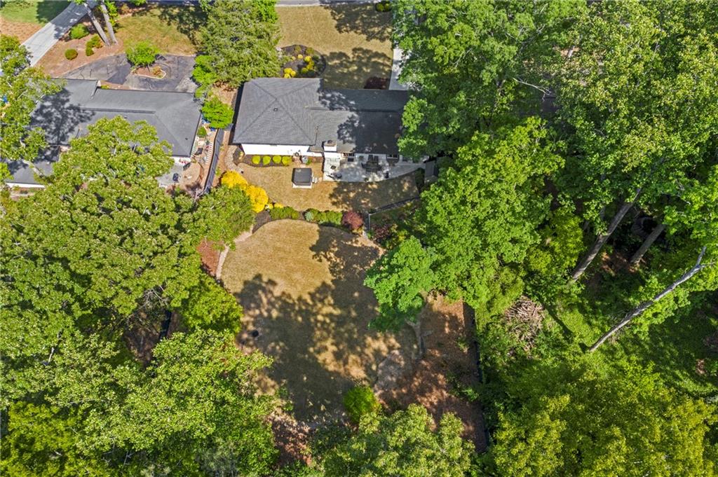 2632 Hawthorne Place Northeast Atlanta, GA 30345 - Photo 3 of 40 an aerial view of residential house with outdoor space and trees all around