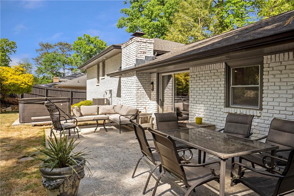 2632 Hawthorne Place Northeast Atlanta, GA 30345 - Photo 7 of 40 a view of backyard with outdoor seating and plants