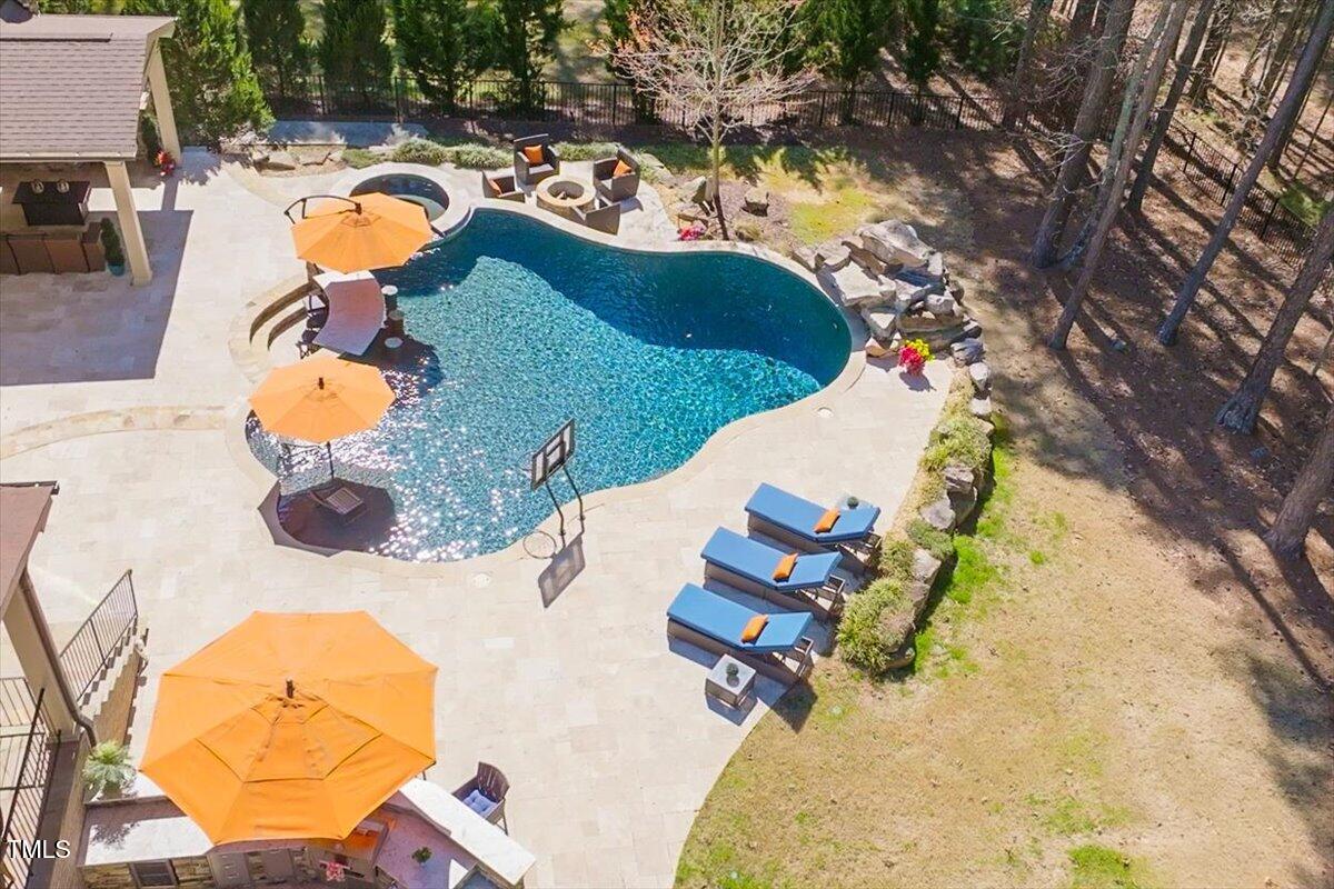 1001 Welch Lane Raleigh, NC 27614 - Photo 42 of 53 Overhead View of Backyard