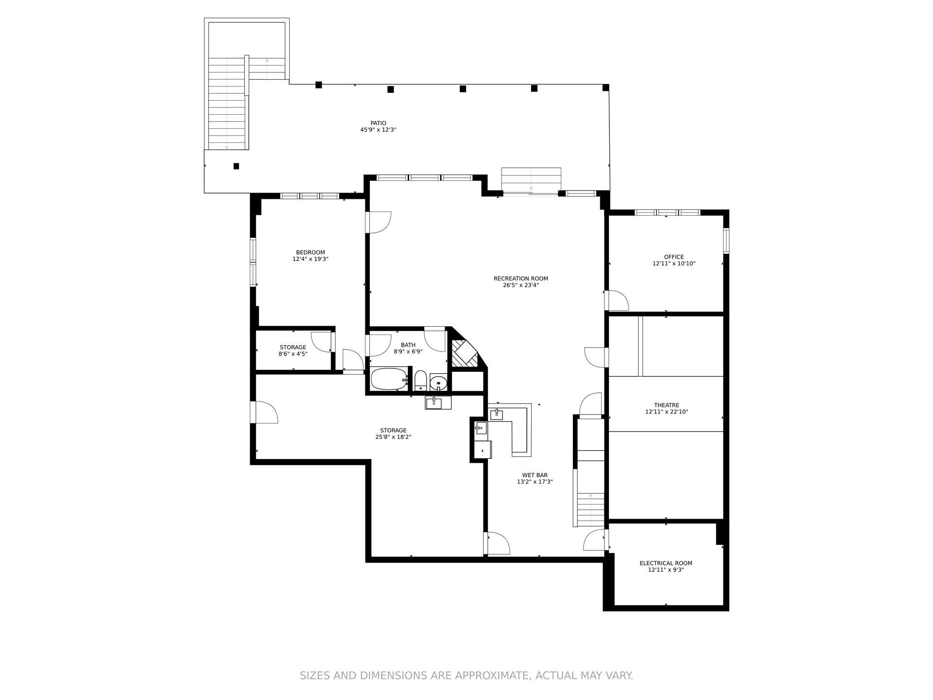 451 Highland Lake Road Union Hall, VA 24176 - Photo 85 of 85 Lower Level Floor Plan