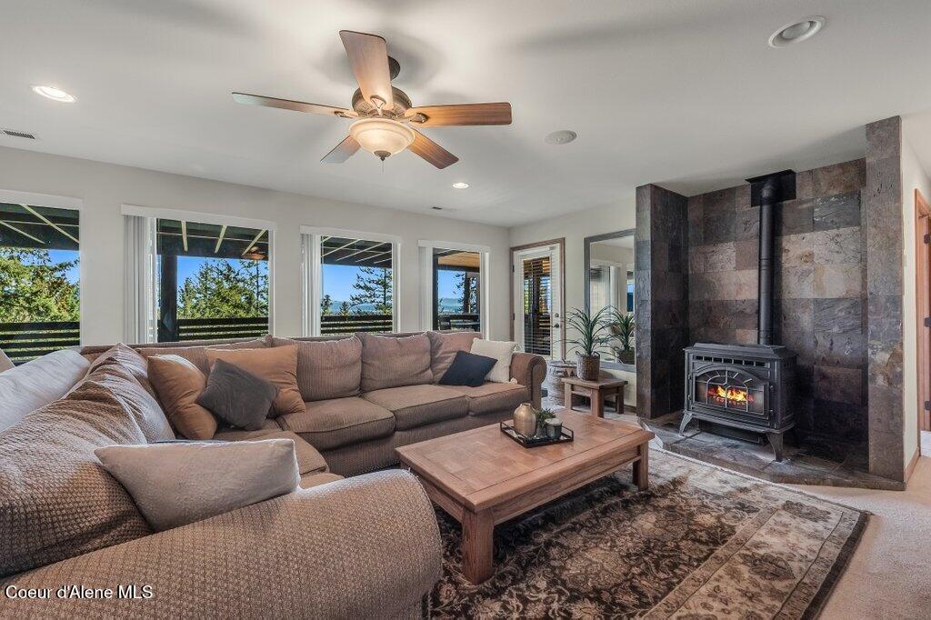 614 Granite Ridge Drive Sandpoint, ID 83864 - Photo 36 of 71 Basement Living Room