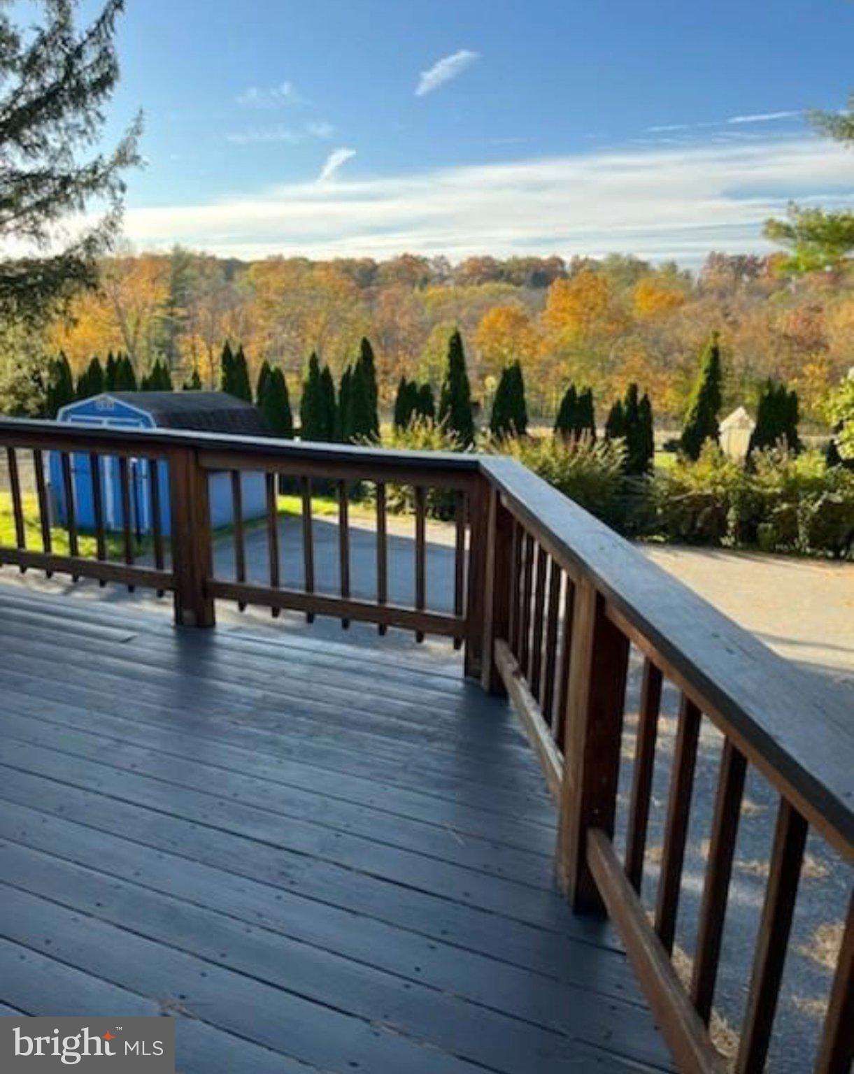 1513 East Branch Road State College, PA 16801 - Photo 2 of 3 Serene deck with autumn views.