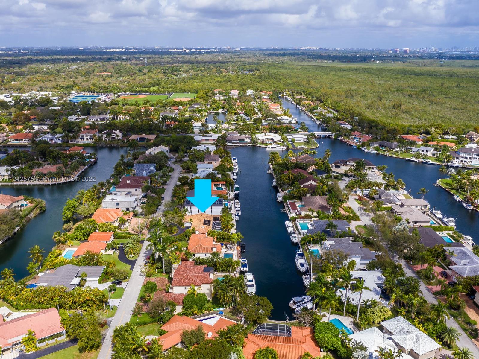 13001 Deva Street Coral Gables, FL 33156 - Photo 82 of 99 a view of a city with ocean
