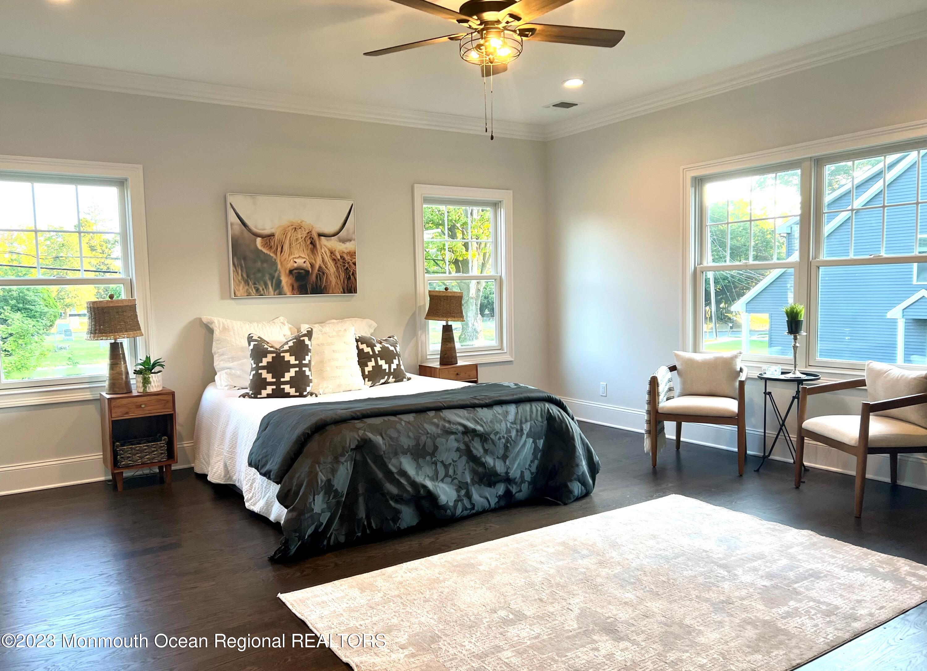 4 Southall Lane Red Bank, NJ 07701 - Photo 21 of 41 a bedroom with a bed and a large window