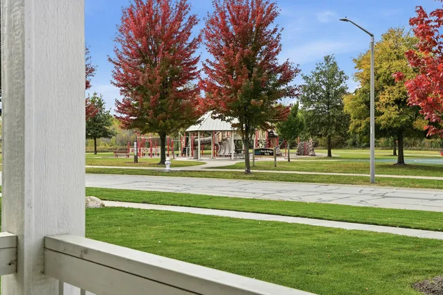 a view of a volley ball court